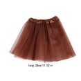 thumbnail image 3 of Qarigey tutú Traje de baile Vestidos de niña Ropa para ocasiones especiales con buen rendimiento Decoración de fiesta para niños Lago azul Prendas para la parte inferior del cuerpo Café, 3 of 6