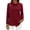 Red, variant on Kelon Shirts for Women Long Sleeve Cowl Neck Going Out Outfits Y2k Clothes Fashion Clothes Vacation Outfits, 3XL