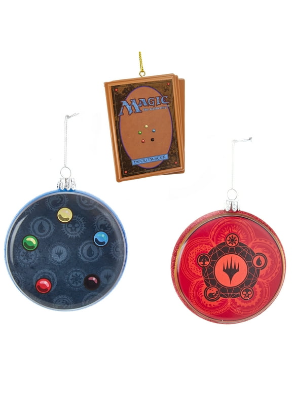 Magic the Gathering 3-Piece Christmas Ornament Set