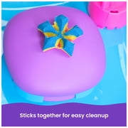 Kinetic Sand, SquishMotion Playset with 1lb Play Sand, Stamper & 5 Tools