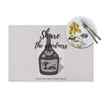 thumbnail image 4 of XMXT 4 Pcs Woven Placemats, Cartoon Wine Bottle Print Stain Resistant Anti-Skid Placemat for Kitchen Table, 12 x 18 inches, 4 of 6