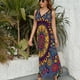 thumbnail image 3 of Vestido De Noche De Lujo Sin Mangas Para Mujer, Bohemian Pattern Vestido De Fiesta, 3 of 5