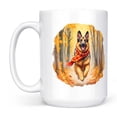 thumbnail image 2 of Welcome Fall German Shepherd Strolling Through the Autumn Maple Forest Mug Alsatian Dog Lover Gifts Coffee Tea Cup - 12012, 2 of 4