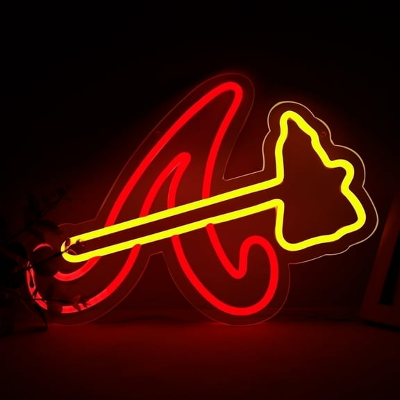 JFLLamp 11.4x16.1 LED Wall Decor Baseball Team Party Neon Signs