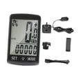 thumbnail image 2 of Computadora para bicicleta con pantalla LCD de 3'', velocímetro multifuncional para bicicleta Con cable, 2 of 8