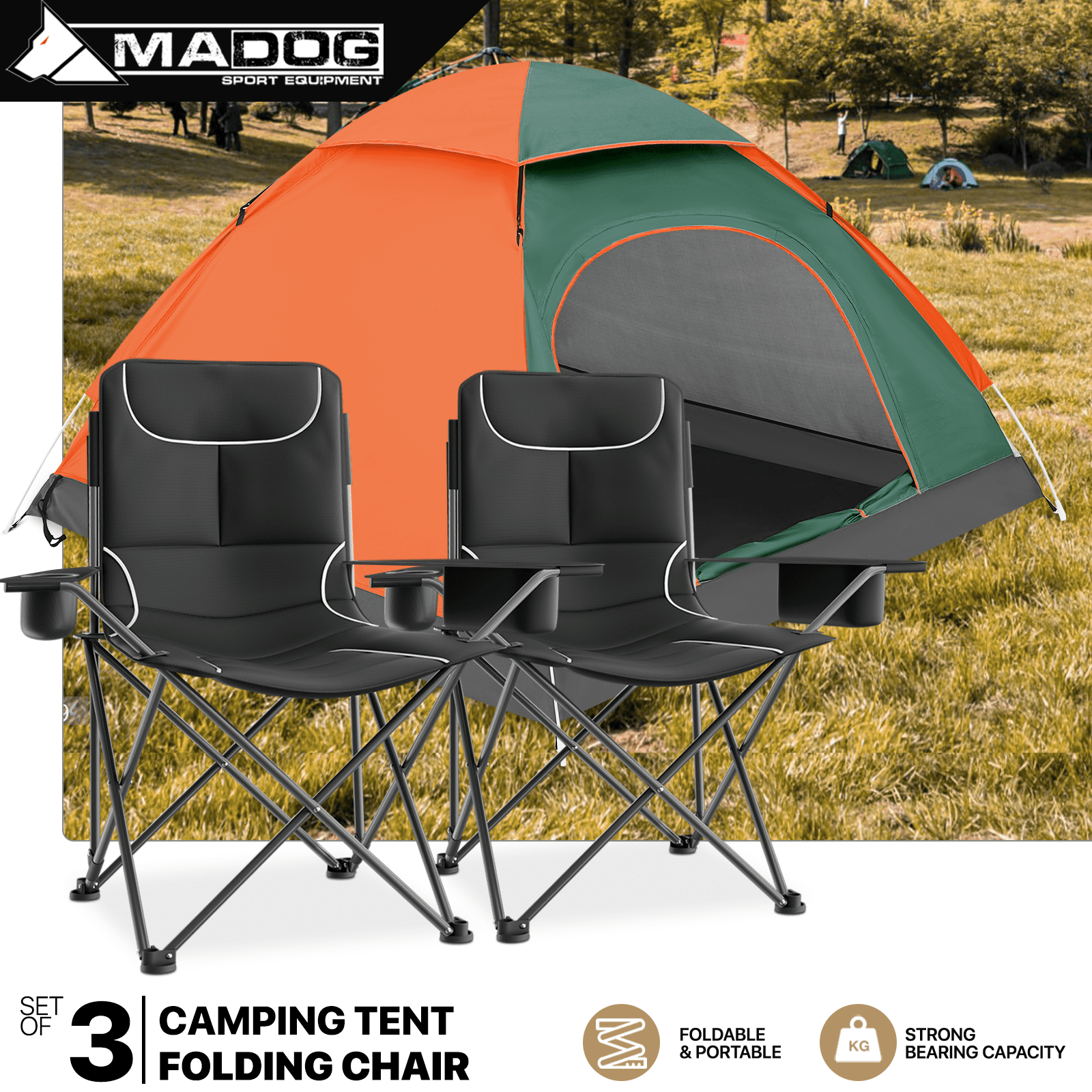 Set de cubiertos de camping Camping Sport 3IN1 – Camping Sport
