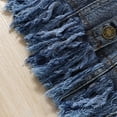thumbnail image 4 of Esaierr Toddler Girls Denim Jacket,Baby Toddler Button Denim Jacket Spring Autumn Clothing Blue Jacket Outerwear for Kids 12M-6Y, 4 of 5