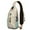 Beige-24, variant on Crossbody Sling Backpack for Women Men Lovely Fish Print Shoulder Sling Crossbody Casual Chest Bag for Travel Sports Running Hiking