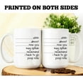 thumbnail image 6 of J.Ehonace 15 oz Ceramic Mug with I Have to POOP Now Text Funny Coffee Mug, White, 6 of 6