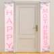 thumbnail image 1 of FELTECHELECTR 1 par de pancartas colgantes para puerta de entrada con temática del Día de la Madre, para fiesta temática, porche, regalo para el Día de la Madre, 1 of 6