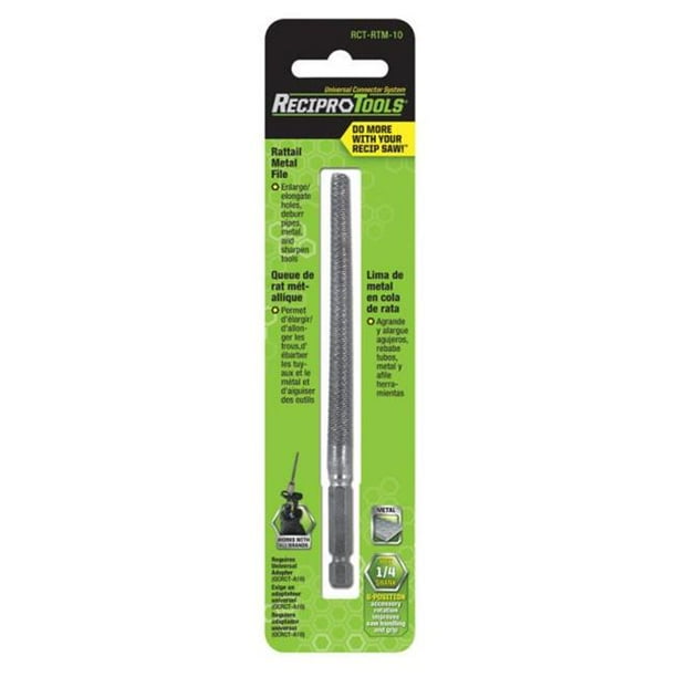 Recipro Tools RCTRTM10 RatTail Fine Metal File for Reciprocating