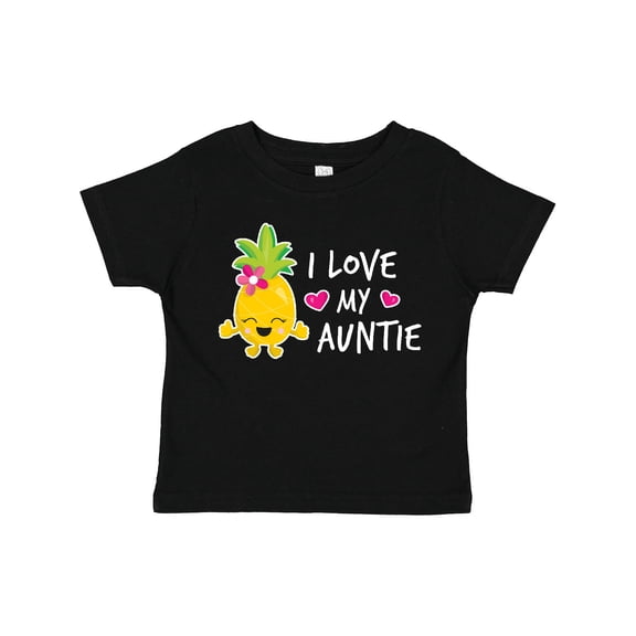 Inktastic I Love My Auntie with Pineapple Girls Toddler T-Shirt