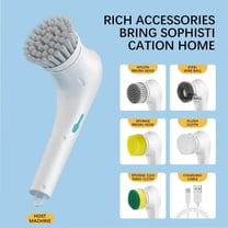 AZXY Electric Spin Scrubber,Electric Spin Scrubber 360 Cordless Bathroom Cleaning Brush, Cleaning Brush Multifunctional Handheld Mobile Portable Kitchen Artifact