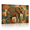 D, variant on XaaKee Tribal Elephant Downward Trunk Canvas Wall Art Prints Animal Wildlife Relaxed Portrait Inner Framed 18*12Inch