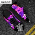 thumbnail image 1 of Zapatillas de running Doginthehole para mujer, de malla transpirable, antideslizantes, con diseño floral de tortuga, para maratón, 1 of 6