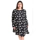 thumbnail image 4 of Vestido floreado Roman Fashion /Tallas Extras, 4222 (Negro flores) negro 36, 4 of 6
