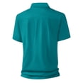 thumbnail image 2 of Ceisia Men's Loose Short-Sleeve Turn-Down Collar Breathable Stretch Smooth Texture Solid Color Shirt Summer Spring Gift, 2 of 4