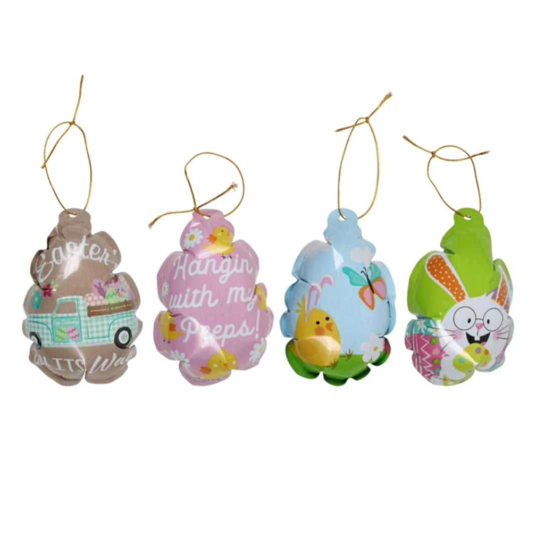  Easter Egg Wack-a-pack Balloon Surprise! 1 Package of 4  Self-inflating Foil Balloons- Various Designs : Toys & Games