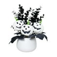 thumbnail image 5 of FVDPWYE Halloween Pumpkin Centerpiece, Artificial Potted Plant, Halloween Decoration for White, 5 of 9
