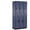 Blue, variant on Double Tier Designer Locker - Mahogany
