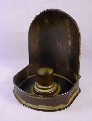 Small Farmhouse Sconce, Metal Vintage-Style Taper Candle Holder with Handle