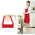 thumbnail image 5 of HONMEET Red Chef Apron with Adjustable Neck Strap and Pockets for Kitchen, Cooking, Restaurant Use, 5 of 6