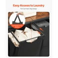 thumbnail image 4 of KFFKFF 3-Tier Laundry Organizer with Rack, Tall Hamper Featuring Shelves and Drawers, Freestanding Storage Unit with Durable 600D Oxford Cloth Bags and Ladder Shelves for Sorting Dirty Clothes, 4 of 9