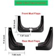 thumbnail image 5 of ORUYROP Garde-Boue Modèle 3 avec Rabats Anti-Éclaboussures Garde-Boue Sans Besoin de Percer Trous avant Arrière Protection Complète Remplacement pour Tesla Modèle 3 2017 2018 2019 2020 2021 2022 2023 (Ensemble de 4), 5 of 5