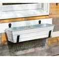 thumbnail image 4 of Achla C08W-WM Flower Box with Wall Brackets, White - Small, 4 of 5