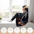 thumbnail image 5 of Halloween Wearable Blanket, Cozy Cloak Hooded Blanket Cat Pumpkin Throw Blanket for Adult Kids-C2-L, 5 of 6
