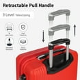 thumbnail image 4 of 20 Inch Carry On Luggage for Airplane, Hardside Expandable Suitcase with 8 Spinner Wheels,Lightweight Durable Rolling Luggage for Men Women, Red, WD588, 4 of 13