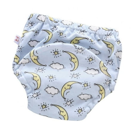 

Baby Training Pants Underwear Infants Cotton Crawling Briefs Washable Multi-layer Breathable Diaper Cartoon Printed Cloth Diaper