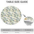 thumbnail image 6 of Round Picnic Table Cloth 100% Waterproof & Oil Proof, Elastic Fitted Table Cover for 45"-52" Round Tables, for Dining, Camping, Outdoor, 6 of 7