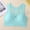Light Blue, variant on Naittoop Front Zipper Sports Bras for Women Wirefree Post Surgery Bra Front Closure Racerback Compression Mastectomy Bras
