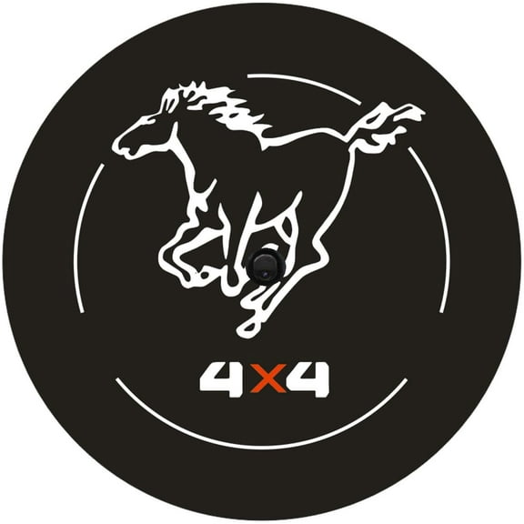 For Ford Bronco Spare Tire Cover with Camera Hole, Spare Wheel Cover with Rear Camera Hole, Tire Storage Bag Protector