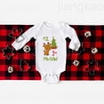 thumbnail image 5 of Mi primer mameluco navideño de manga larga para bebé recién nacido, traje con estampado de ciervos españoles, mono de bautismo para bebé, ropa para niño pequeño, regalo, 5 of 5