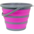 thumbnail image 1 of Southern Homewares SH-10185 Deluxe Foldable Silicone Collapsible 2.65 Gallon Bucket, Pink, 1 of 5