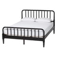 thumbnail image 3 of Baxton Studio Braith Black Wood Queen Size 4-Piece Bedroom Set, 3 of 13