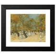 thumbnail image 2 of Jean François Raffaëlli 14x12 Black Modern Framed Museum Art Print Titled - The Champs-Elysees, 2 of 5