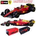 thumbnail image 2 of Bburago coches de carreras de Fórmula 1 Fivean juguete de colección aleación Circuito FERRARI F1-75 Monza 100 aniversario 1:24 2022, 2 of 2