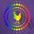thumbnail image 3 of CafePress - Chicken Rainbow Studs Dark T Shirt - Men's Classic Graphic Cotton T-Shirt, 3 of 4