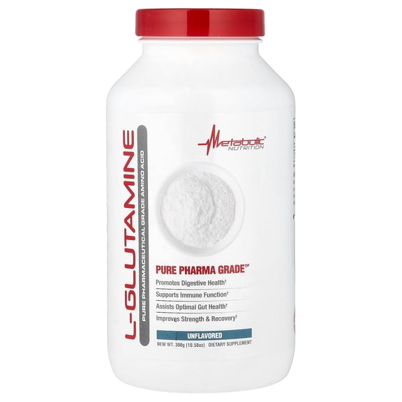 Metabolic Nutrition L-Glutamine, Unflavored, 10.58 oz (300 g)