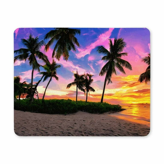 Beach Mouse Pad,Premium-Textured Mousepad,Waterproof Mouse Pad Non Slip Rubber Base Mouse Pads for Office Laptop,Pretty Cute Mouse Pad for Office Gaming Laptop Women
