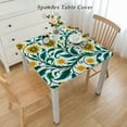 thumbnail image 2 of nygtbtfer Spring Summer Tablecloth Round, Watercolor Yellow Daisy Blooming Floral Table Cover for Party Picnic Dinner Decor, 2 of 7