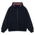 thumbnail image 2 of Pejock Men's Hooded Cardigan Zip Up Jacket, Loose Fit Casual Sports Coat for Comfortable Wear, 2 of 3