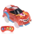 thumbnail image 3 of Pistas de coches con 6 luces LED y control remoto, iluminadas con música para niños, color rojo, 3 of 14