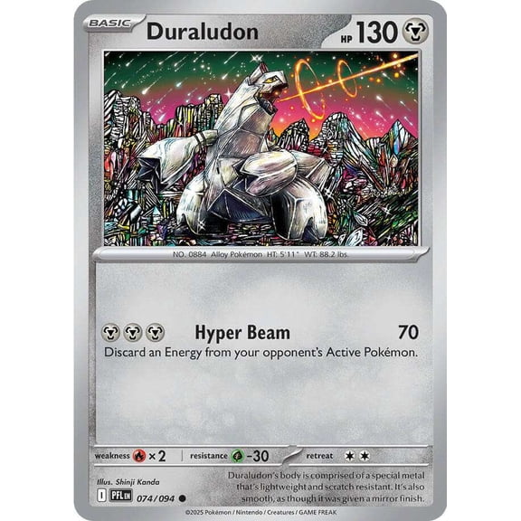Pokemon Phantasmal Flames Common Duraludon #74