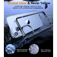 thumbnail image 5 of 5 in 1 Crystal Slim Clear for iPhone 14 Case,Not-Yellowing & Military Grade Drop Protection (Black), 5 of 7