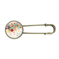thumbnail image 1 of Ilustración animales ramas flores buhos EsES Broche De Broche De Metal Antiguo Unbranded M, 1 of 3