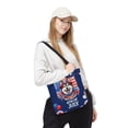 thumbnail image 2 of Patriotic Alaskan Malamute Celebrates 4th of July All Over Print 3D Canvas Tote Bag Alaska Mal Dog Lovers Gifts Reusable Handbag - 02009, 2 of 5